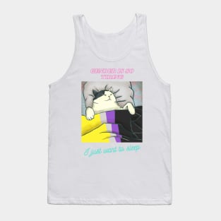 No gender, just sleep Tank Top